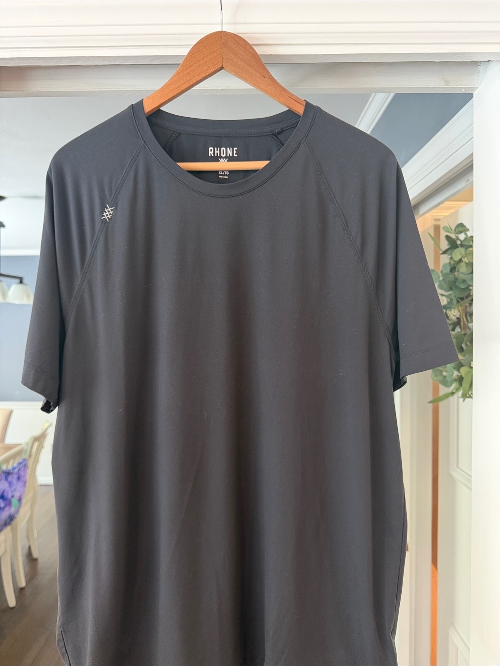 Men’s RHONE Reign Black Short-Sleeve Performance Tee